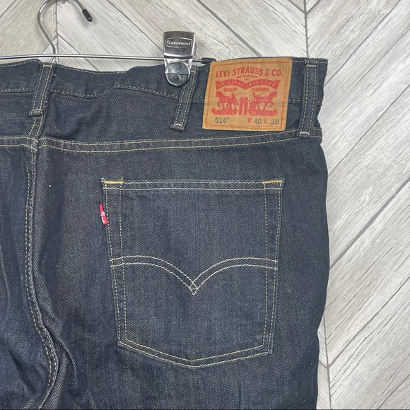 Levi’s 514 Dark Wash Size 40 X 30 - Picture 4 of 7